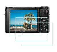 BTER DSC-RX100 Protector pantalla de cristal para Sony RX100 VI V IV III II I Compact, dureza 9H RX100VI RX100IV Protector de pantalla vidrio templado antiarañazos antihuellas antipolvo (3 unidades)