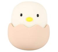 BTER Lámpara de Noche USB pequeña, Linda, con Forma de Pollito de Huevo para Dormitorio para mostrador de Cama(White Light)