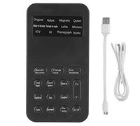 BTER Mini Dispositivo Cambiador de Voz, Tarjeta de Sonido Cambiador de Voz portátil con 8 Efectos de Sonido, máquina portátil de Efectos de Sonido Macho a Hembra para teléfono móvil, computadora