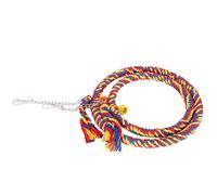 BTER Viene con un Gancho para Colgar Cuerda para Columpio de pájaro de Tejido Apretado no tóxico, Percha de Cuerda de Loro, fácil de Instalar Parrot Outdoor Home(Dark Blue+Red)