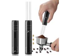 Bterah WDT Tool - Distribuidor de café con función protectora y 6/10 agujas | Opciones de almacenamiento: adsorción colgante en soporte de hierro o almacenamiento, la parte WDT permanece a mano.