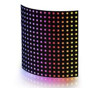 BTF-LIGHTING 0.48ft0.48ft Pixel 256 Pixels WS2812B Digital Flexible LED Panel Individually addressable Full Dream Color DC5V