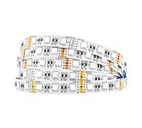 BTF-LIGHTING 16.4ft 5M 5050 RGBW 4 in 1 RGB+blanco frio tira de led Mezclado color 60leds/m IP30 No impermeable 300LEDs Cinta de led DC12v