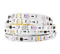 BTF-LIGHTING 16.4ft 5m DC12V WS2811 150leds 30pixels Flexible direccionable tira de led Sueño Color No impermeable