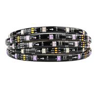 BTF-LIGHTING 16.4ft 5m DC12V WS2811 150leds 30pixels impermeable IP65 Negro PCB Flexible direccionable tira de led Sueño Color