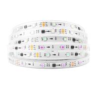 BTF-LIGHTING 16.4ft 5m DC12V WS2811 30leds/m 150leds 30pixels impermeable IP67 Flexible direccionable tira de led Sueño Color