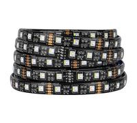 BTF-LIGHTING 16.4ft 60LEDs/m 5050 RGBCW RGB+Blanco frío(6000K-6500K) 4 Colores en 1 Luces LED de Cinta Multicolor IP65 Resistente al Agua PCB Negro DC12V