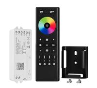 BTF-LIGHTING 2.4G WiFi SPI RGB Controlador LED DR03W y RF remoto RC03RFB Kit Soporta Control APP Tuya/Smart Life Control de voz de Terceros para WS2811 WS2812B WS2813 WS2815 etc RGB Tiras de LED