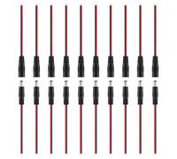 BTF-LIGHTING 2PIN DC Power Cola Cable Plug 10pares 22AWG 15cm 5.5mm x 2.1mm Conector Macho Hembra para 2pin PWM SMD FCOB Tira de LED de un solo color