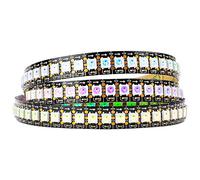 BTF-LIGHTING 3.2FT 144 leds/pixels/m 1m WS2812B Negro PCB individualmente direccionable Sueño en color Tira led pixel Sueño en color no impermeable