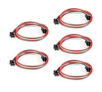 BTF-LIGHTING 3 Pin 20AWG JST SM LED Conector 5pcs/Paquete Conector macho hembra con cable de 0.5m para WS2812B WS2811 WS2814 SK6812 FCOB WS2811 IC Tira LED sin soldadura Controlador de alambre