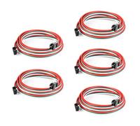 BTF-LIGHTING 3 Pin 20AWG JST SM LED Conector 5pcs/Paquete Conector macho hembra con cable de 1m para WS2812B WS2811 WS2814 SK6812 FCOB WS2811 IC Tira LED sin soldadura Controlador de alambre