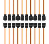 BTF-LIGHTING 3PIN JST SM LED Conector 10pares 22AWG 15cm Conector Macho Hembra para 3pin PWM SMD FCOB CCT Tira LED