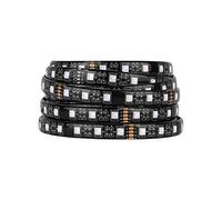 BTF-LIGHTING 5050 RGBW RGB+Blanco Cálido (2700K-3000K) 4 colores en 1 LED de 5 m 60 LEDs/m Multicolor LED Cinta Lights IP65 Silicona Impermeable Negro PCB DC24V