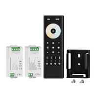 BTF-LIGHTING 5050SMD FCOB COB CCT RF Control Remoto RC02RFB &2PCS C02RF Kit Controlador 4-Zona RF 2.4GHz Control Remoto Inalámbrico de Grupo para 3pin CCT(+V C W) Tiras LED DC5V DC12V DC24V