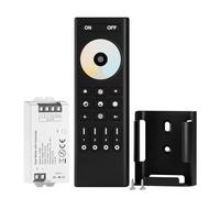 BTF-LIGHTING 5050SMD FCOB COB CCT RF Control Remoto RC02RFB&C02RF Kit Controlador 4-Zona RF 2.4GHz Control Remoto Inalámbrico de Grupo para 3pin CCT(+V C W) Tiras LED DC5V DC12V DC24V