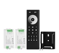 BTF-LIGHTING 5050SMD FCOB COB Dim RF Control Remoto RC01RFB &2PCS C01RF Kit Controlador 4-Zona RF 2.4GHz Control Remoto Inalámbrico de Grupo para 2pin Un Color (+V -V) Tiras LED DC5V DC12V DC24V