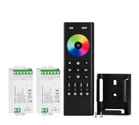 BTF-LIGHTING 5050SMD FCOB COB RGBCCT RF Control Remoto RC03RFB &2PCS C05RF Kit Controlador 4-Zona RF 2.4GHz Inalámbrico Control Remoto Grupo para 6pin RGBCCT(+V R G B C W) Tiras LED DC5V DC12V DC24V