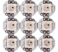 BTF-LIGHTING Cables de aleación WS2812B ECO RGB 5050SMD Chips de LED blanco con disipador térmico de PCB (10 mm * 3 mm) WS2811 IC incorporado 5050 SMD RGB DC5V 100pcs