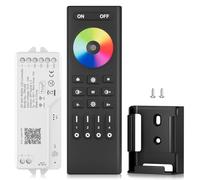 BTF-LIGHTING DR04W Kit Controlador LED SPI RGBW 2.4G WiFi RC03RFB | Kit controlador LED SPI RGBW WiFi con mando RF RC03RFB, APP Tuya Smart Life y voz Alexa, compatible con SK6812 WS2814 FCOB