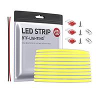 BTF-LIGHTING FCOB COB Blanco Cálido 3000K Luz Flexible de Alta Densidad Regulable Tira LED CRI90+ 5M 480LEDs/m DC12V 10W/M 5mm Ancho Tira LED Flexible FOB para DIY Proyectos de Iluminación Interior