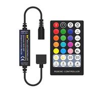 BTF-LIGHTING Mini 5 PIN RGBW 5050 RGB+Blanco Mando a distancia RF 28 Teclas para tiras LED RGBW DC12V/DC24V Ajustar velocidad/brillo/color/escena