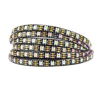 BTF-LIGHTING RGBW RGBWW Warm White SK6812 (WS2812B similar) 16.4ft 5m 60leds / pixels/m Direccionable Individualmente 4 colores en 1 LED Color Dream Strip LED Impermeable IP65 DC5V Black PCB
