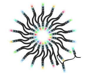 BTF-LIGHTING WS2811 Diffused Digital RGB LED pixel string light 12mm Individually Addressable round LED module 50pcs/string IP68 Waterproof DC 5V