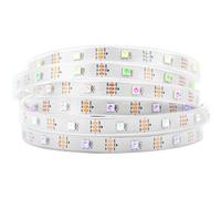 BTF-LIGHTING WS2812B RGB 5050SMD Direccionable individualmente 16.4FT 5m 30Pixels/m 150Pixels Tira de Píxeles LED Flexible de PCB Negra a Todo Color IP67 resistente al agua Sólo DC5V