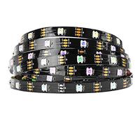 BTF-LIGHTING WS2812B Tira LED RGB Alambre de oro puro 5M 30LEDs/m IP30