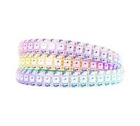 BTF-LIGHTING WS2815(Actualizado WS2812B) 3.2ft 144 Pixeles Individualmente Digital Direccionable RGB Doble Señal Tira de LED Flexible 5050 SMD IP65 Impermeable Color de Sueño Mágico DC12V Blanco PCB