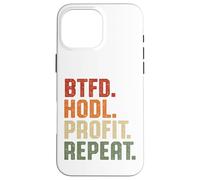 BTFD Compra The Dip HODL Profit Repite BTC Bitcoin Blockchain Carcasa para iPhone 16 Pro MAX