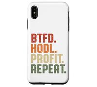 BTFD Compra The Dip HODL Profit Repite BTC Bitcoin Blockchain Carcasa para iPhone XS MAX