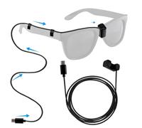 BTFO 1,5m Cable de Carga USB C para Meta Wayfarer Gafas Inteligentes RW4008/RW4006, Cable de Carga Tipo C Compatible con Baterías Externas Cargador Pared y Teléfono