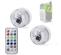 BTFO 2 Piezas Luces Led para Ninja Slushie FS301/FS300, 13 Colores y 3 Modos Luces de Cápsula LED con Control Remoto Accesorios para Máquina de Batidos (Batería Incluida)