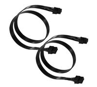 BTFO 2uds Cables Alimentación Tarjeta Gráfica para Corsair, Longitud Total 60cm 8 Pines Compatibles con Corsair Fuentes Alimentación Tipo 3 y Tipo 4 No Compatibles con EVGA(Negro)