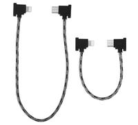 BTFO 2uds USB-C a iOS Cable Datos Compatible con DJI RC-N1/N2/N3 Controlador, Nylon Trenzado OTG Cable Accesorios para DJI Neo Mavic Mini Air Dron Enlace para iPhone 14/13/12