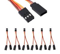 BTFO 6 Piezas Cable Divisor Servo Y, 10 cm (1 Hembra a 2 Machos) Cable Extensión Servo Repuesto de Cord Divisor para JR/Futaba para Coches RC, Drones, Barcos y Modelos de Aviones