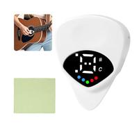 BTFO Afinador Púas Guitarra 2 en 1, Afinador Digital Púas Guitarra con Pantalla LED y 12 ET Afinación Precisión con Púa Instrumentos Cuerda Regalo Músicos para Guitarras Eléctricas Bajos y Ukelele