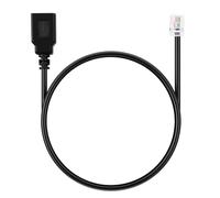 BTFO Cable RJ9 Macho a USB Hembra, Adaptador de 60cm 4P4C a Conector Telefónico USB para Teléfonos VoIP Faxes y Demodulación de Comunicaciones Telefónicas (Negro)