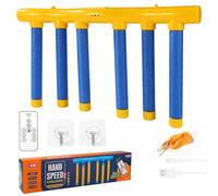 BTFO Juego de Atrapar Palos Que Caen, Juego de Reflejos Palos de 3 Velocidad Ajustable, Incluye 12 Artículos (Azul y Amarillo)