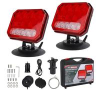 BTFO magnéticas Luces Inalámbricas para Remolque, Recargables e Impermeables Luces Traseras LED Grúa con Soportes Ajustables IP67 Accesorio para Camiones Barcos Caravanas y Autocaravanas