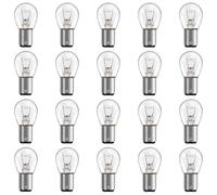 BTFO Paquete de 20 Bombillas 1157, Bombillas en Miniatura de Larga Duración 1157 para Luces de Freno Luces Traseras Luces de Giro Luces de Posición Luces de Marcha Atrás y de Estacionamiento