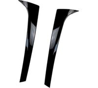 BTFWM 2 uds alerón Lateral del de la Ventana Trasera Coche, for Skoda, for Karoq, decoración Cubierta Ajuste Divisor 2017-2019 ABS Negro Brillante Alerón de Ventana Trasera