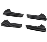 BTFWM 4 piezas de fibra carbono for manija puerta interior coche, cubierta panel agarre, for DODGE, Durango 2011-2022 Tirador de puerta interior de coche