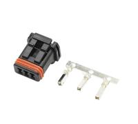 BTFWM Conector Hembra Macho de 3 Pines for Espejo retrovisor de Coche, Impermeable, Mx19003p51 Mx19003s51 higrómetro Digital(Female Connector Set)