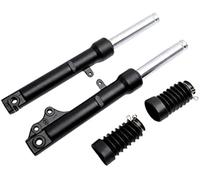 BTFWM Conjuntos de amortiguadores Delanteros for Motocicletas Chinas GY6 de 50 CC, Scooters Taotao de 50 ATM, Sistema de Freno de Tambor. Amortiguador Delantero Ajustable(Black/Disc)