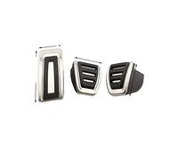 BTFWM Cubierta de pedal freno y acelerador acero inoxidable for coche, for Golf, 7 MK7, Octavia, A7 Protector de pedales para coche(Black 2 PIECES AT STYLE)