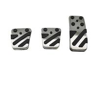 BTFWM Cubiertas de pedales embrague y freno gas aluminio for acelerador automóvil, for Mitsubishi, Eclipse Cross 2018 2019, accesorios, cubierta pedal Protector de pedales para coche(Black MT 3PCS)