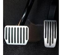 BTFWM Cubiertas for pedales de coche, for Tesla, for modelo 3 Y 2021 2022, accesorios aleación aluminio, pedal freno y acelerador, cubierta for Protector de pedales para coche(Black MY-SET)